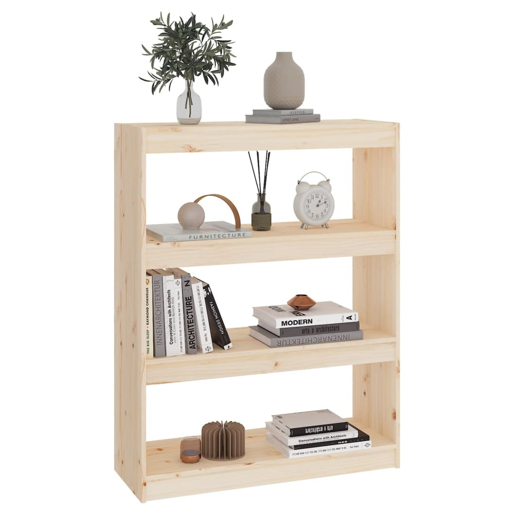 Boekenkast/kamerscherm 80x30x103,5 cm massief grenenhout MeubelReus