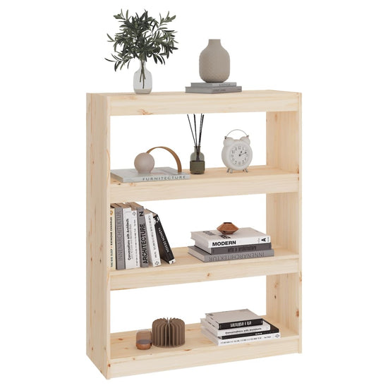 Boekenkast/kamerscherm 80x30x103,5 cm massief grenenhout MeubelReus