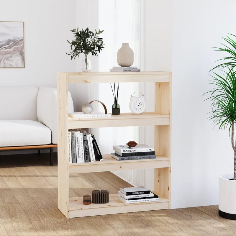 Boekenkast/kamerscherm 80x30x103,5 cm massief grenenhout MeubelReus