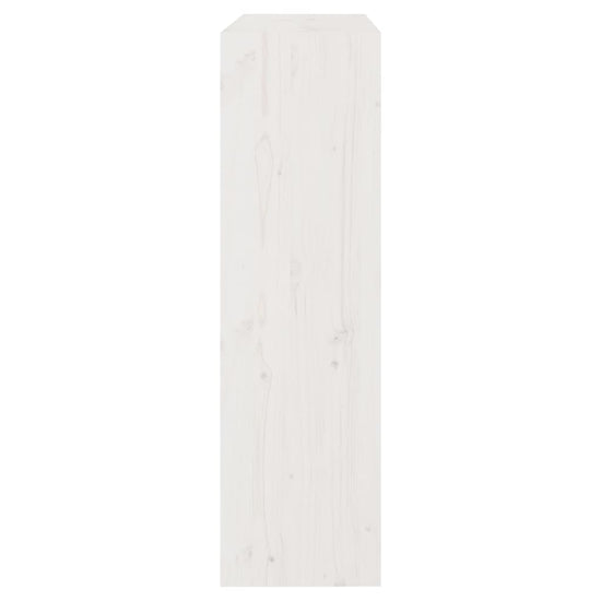 Boekenkast/kamerscherm 80x30x103,5 cm massief grenenhout wit MeubelReus