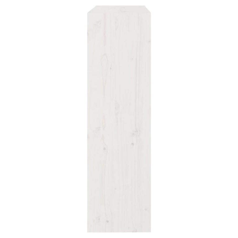 Boekenkast/kamerscherm 80x30x103,5 cm massief grenenhout wit MeubelReus