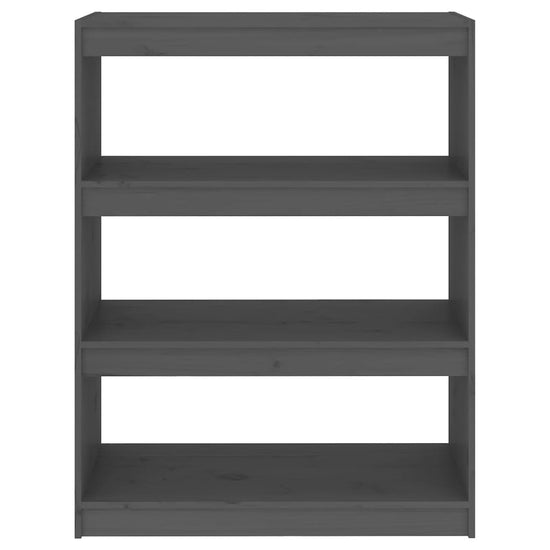 Boekenkast/kamerscherm 80x30x103,5 cm massief grenenhout grijs MeubelReus