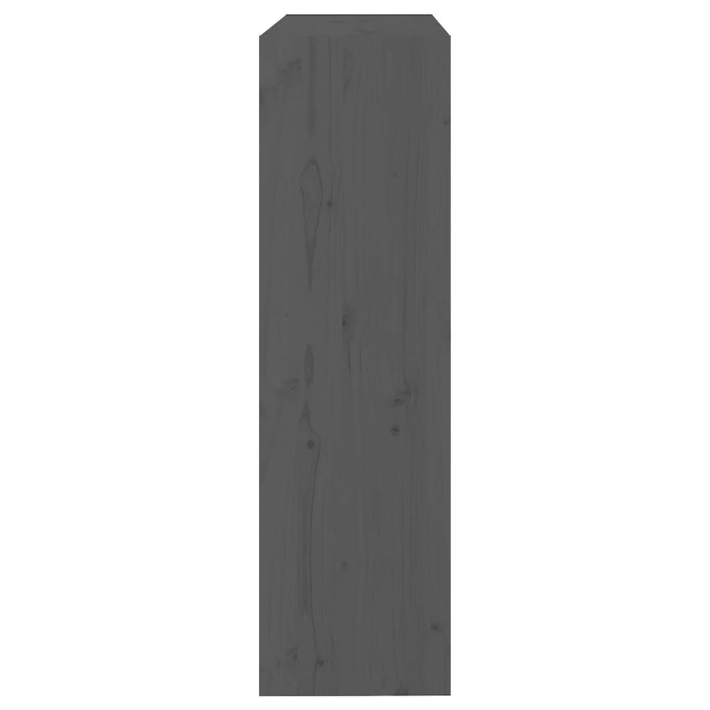 Boekenkast/kamerscherm 80x30x103,5 cm massief grenenhout grijs MeubelReus