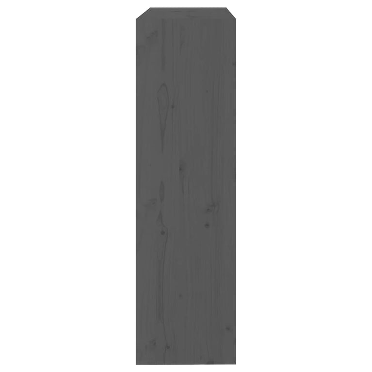 Boekenkast/kamerscherm 80x30x103,5 cm massief grenenhout grijs MeubelReus