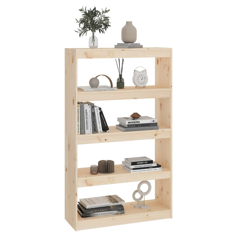 Boekenkast/kamerscherm 80x30x135,5 cm massief grenenhout MeubelReus