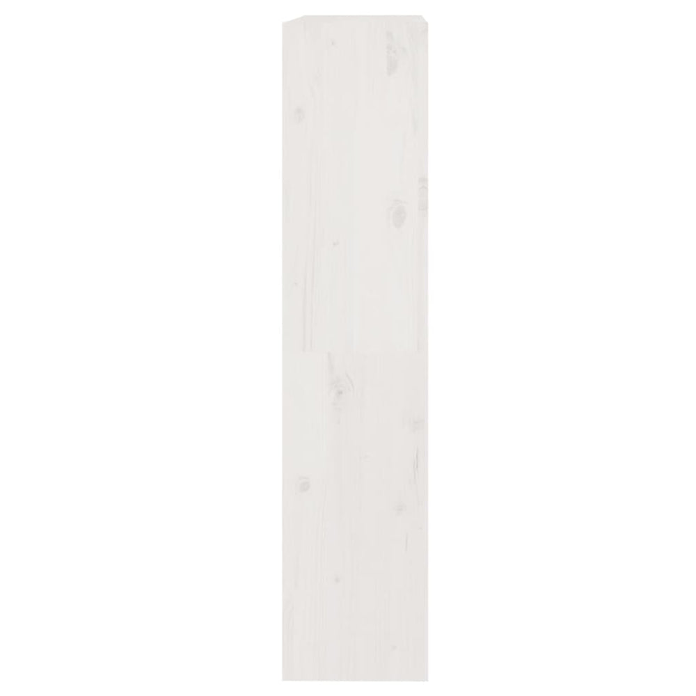 Boekenkast/kamerscherm 80x30x135,5 cm massief grenenhout wit MeubelReus
