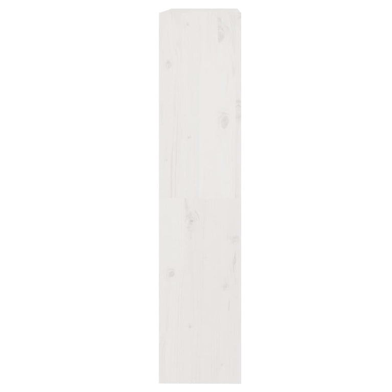 Boekenkast/kamerscherm 80x30x135,5 cm massief grenenhout wit MeubelReus