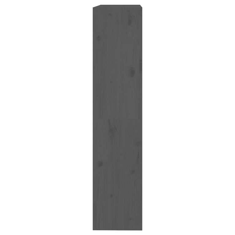 Boekenkast/kamerscherm 80x30x135,5 cm massief grenenhout grijs MeubelReus