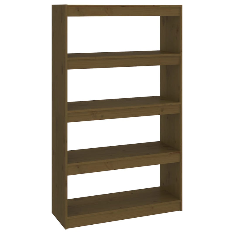 Boekenkast/kamerscherm 80x30x135,5 cm grenenhout honingbruin MeubelReus