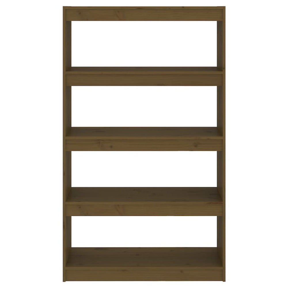 Boekenkast/kamerscherm 80x30x135,5 cm grenenhout honingbruin MeubelReus