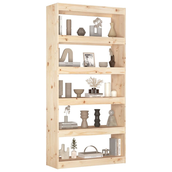 Boekenkast/kamerscherm 80x30x167,4 cm massief grenenhout MeubelReus