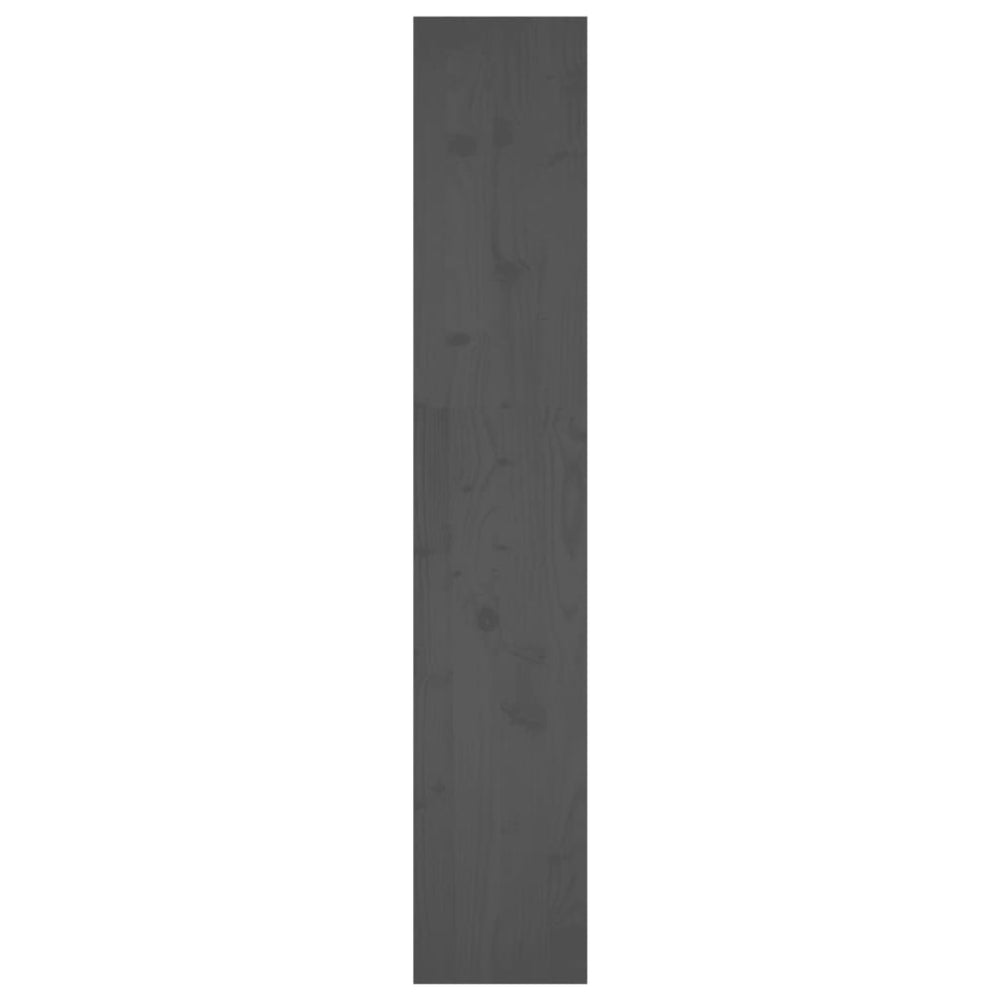 Boekenkast/kamerscherm 80x30x167,4 cm massief grenenhout grijs MeubelReus