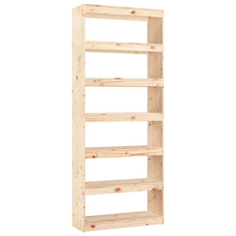 Boekenkast/kamerscherm 80x30x199,5 cm massief grenenhout MeubelReus