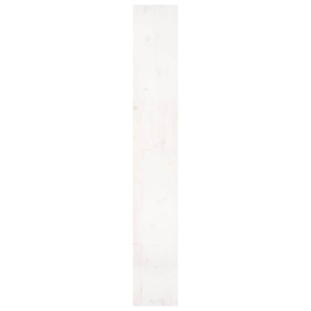 Boekenkast/kamerscherm 80x30x199,5 cm massief grenenhout wit MeubelReus