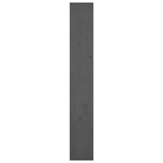 Boekenkast/kamerscherm 80x30x199,5 cm massief grenenhout grijs MeubelReus