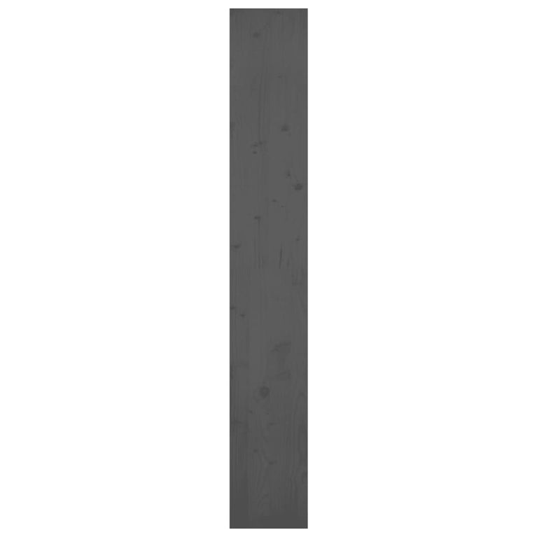 Boekenkast/kamerscherm 80x30x199,5 cm massief grenenhout grijs MeubelReus