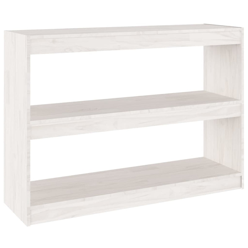 Boekenkast/kamerscherm 100x30x71,5 cm grenenhout wit MeubelReus