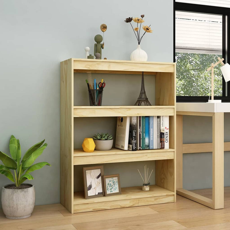 Boekenkast / kamerscherm 100x30x103 cm massief grenenhout MeubelReus