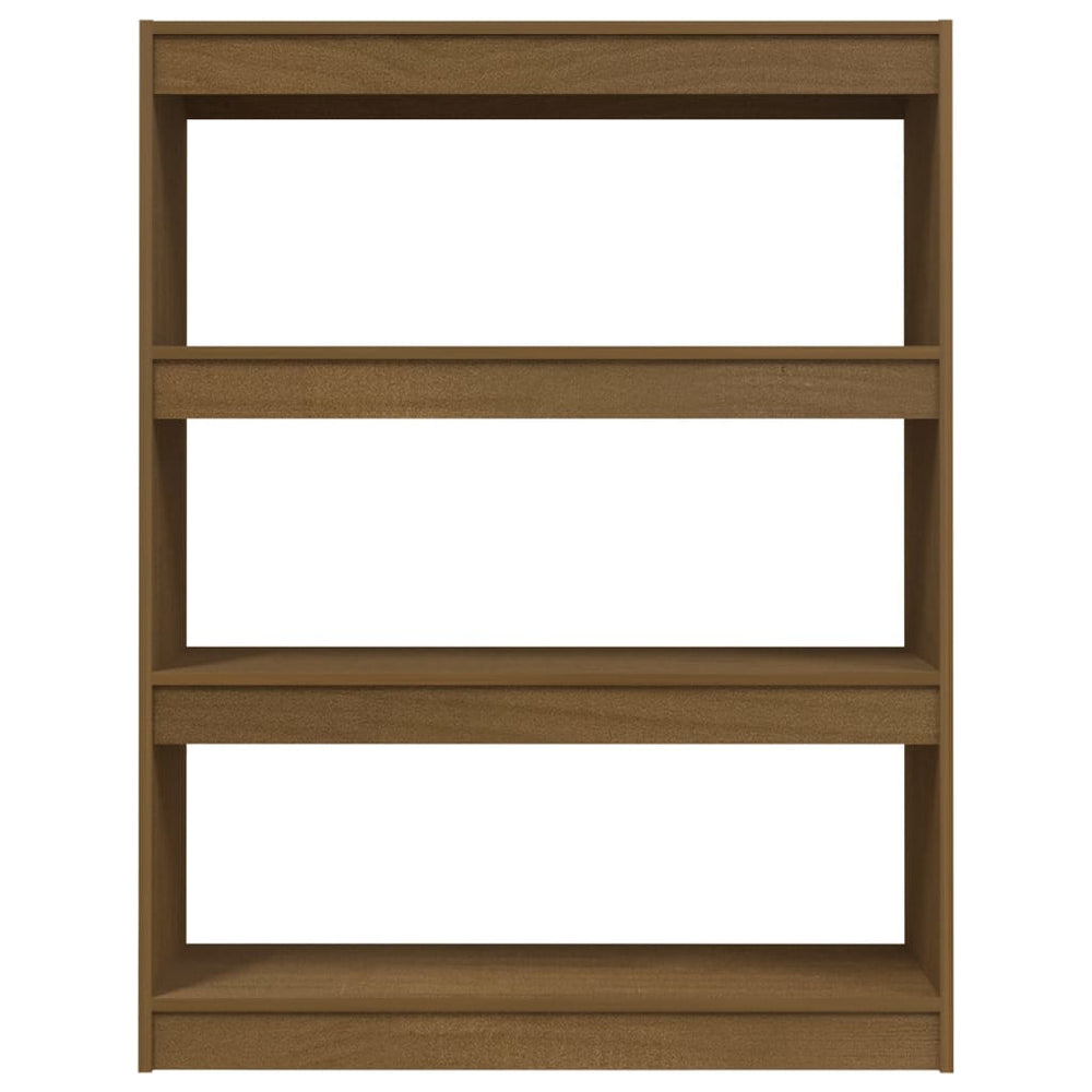 Boekenkast/kamerscherm 100x30x103 cm grenenhout honingbruin MeubelReus