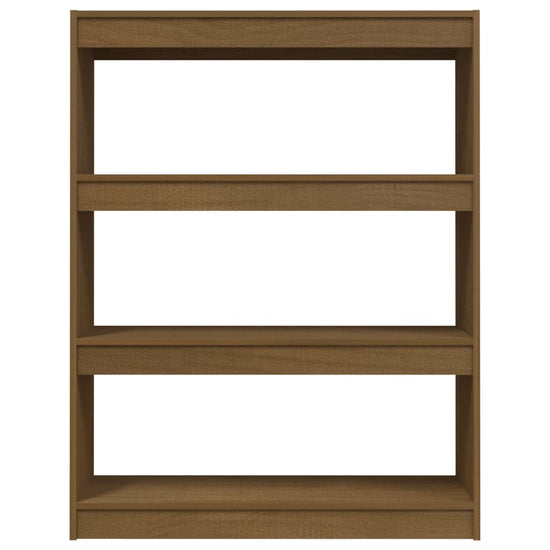 Boekenkast/kamerscherm 100x30x103 cm grenenhout honingbruin MeubelReus