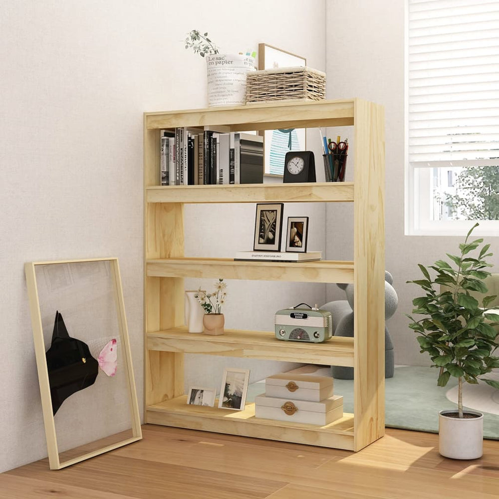 Boekenkast / kamerscherm 100x30x135,5 cm massief grenenhout MeubelReus