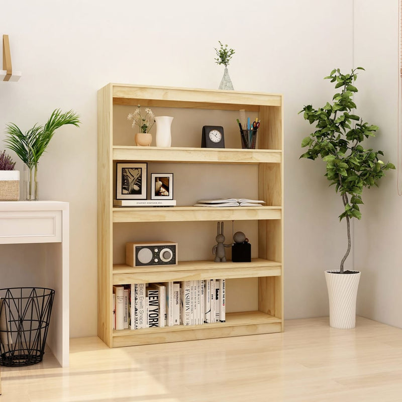 Boekenkast / kamerscherm 100x30x135,5 cm massief grenenhout MeubelReus