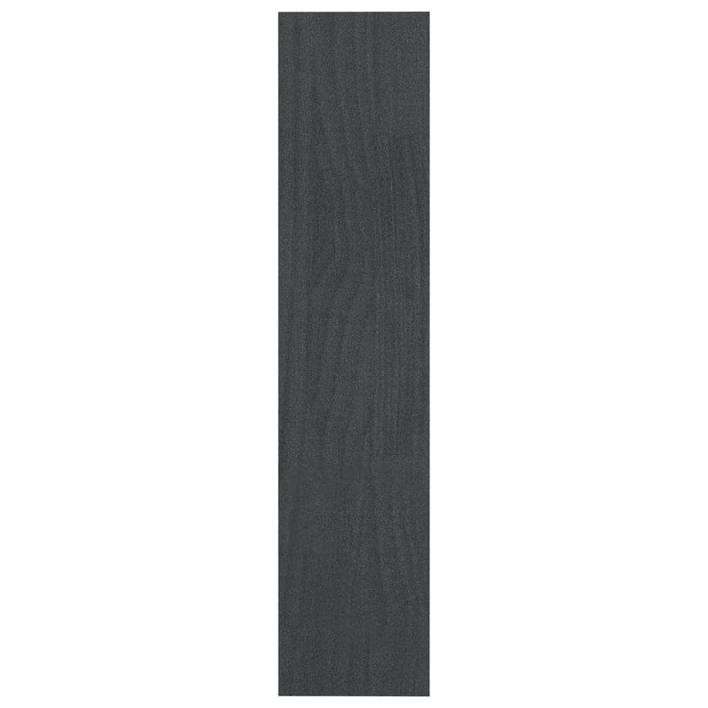 Boekenkast/kamerscherm 100x30x135,5 cm massief grenenhout grijs MeubelReus