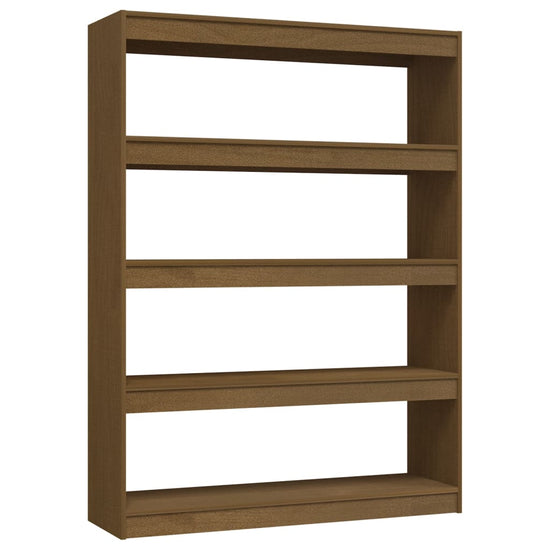 Boekenkast/kamerscherm 100x30x135,5 cm grenenhout honingbruin MeubelReus