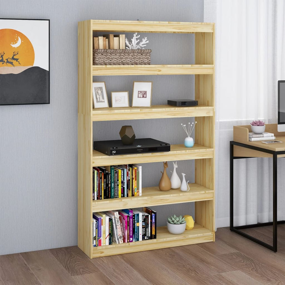 Boekenkast / kamerscherm 100x30x167,5 cm massief grenenhout MeubelReus
