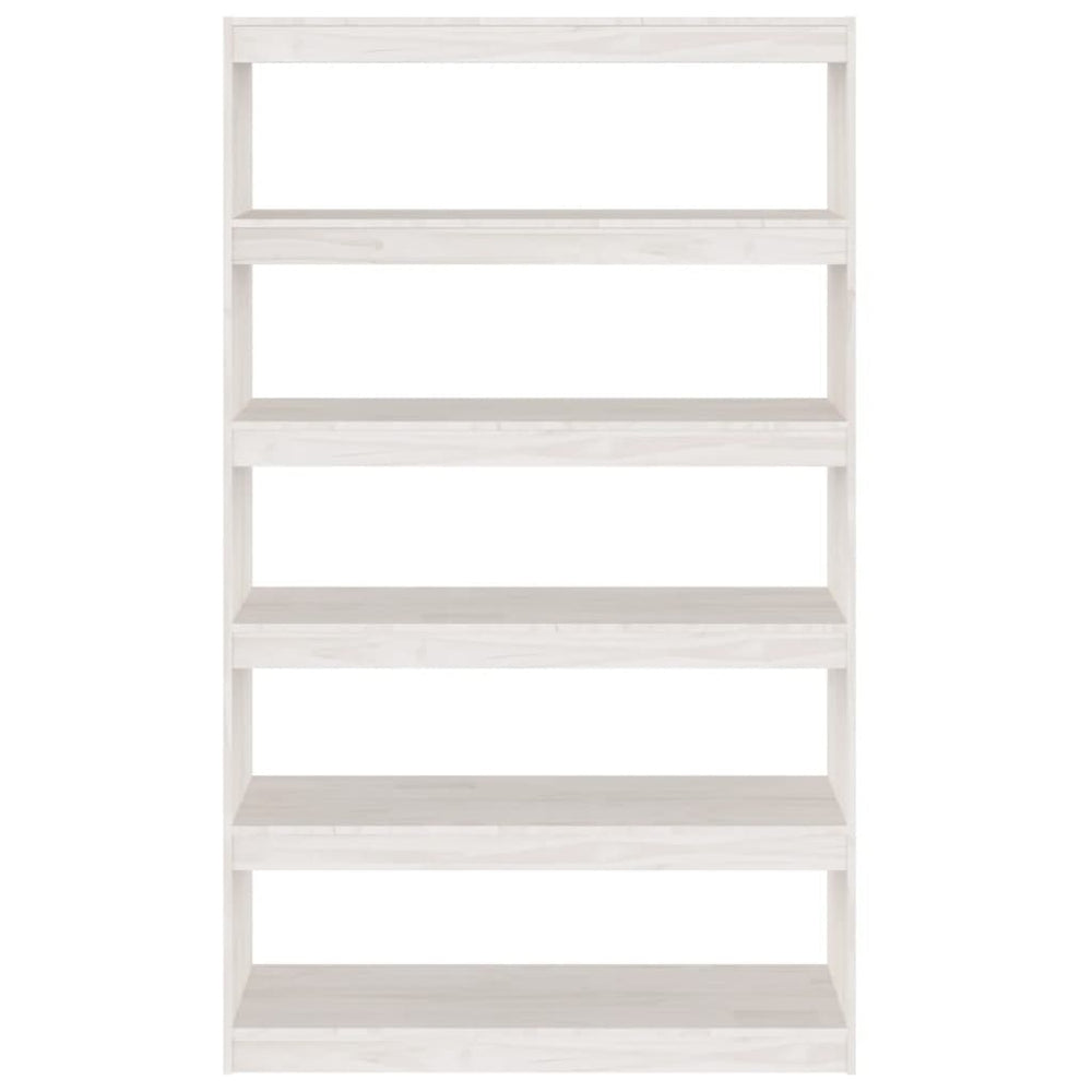 Boekenkast/kamerscherm 100x30x167,5 cm massief grenenhout wit MeubelReus