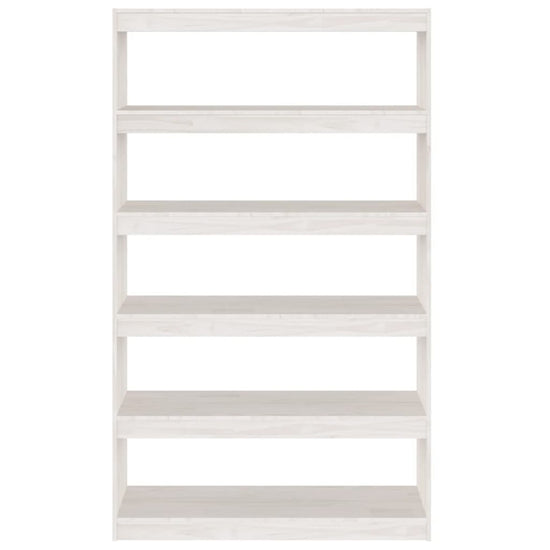 Boekenkast/kamerscherm 100x30x167,5 cm massief grenenhout wit MeubelReus
