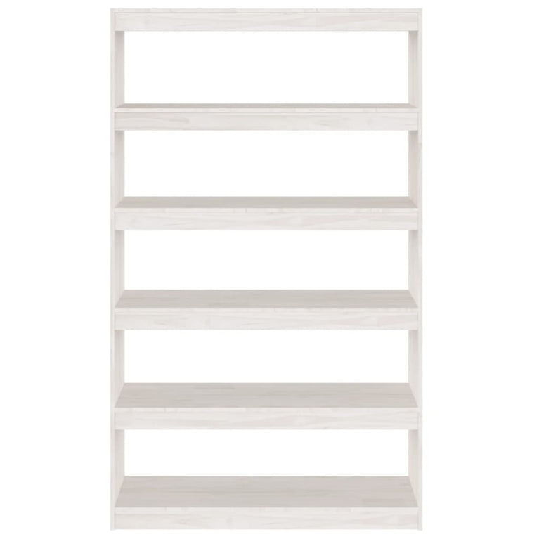 Boekenkast/kamerscherm 100x30x167,5 cm massief grenenhout wit MeubelReus