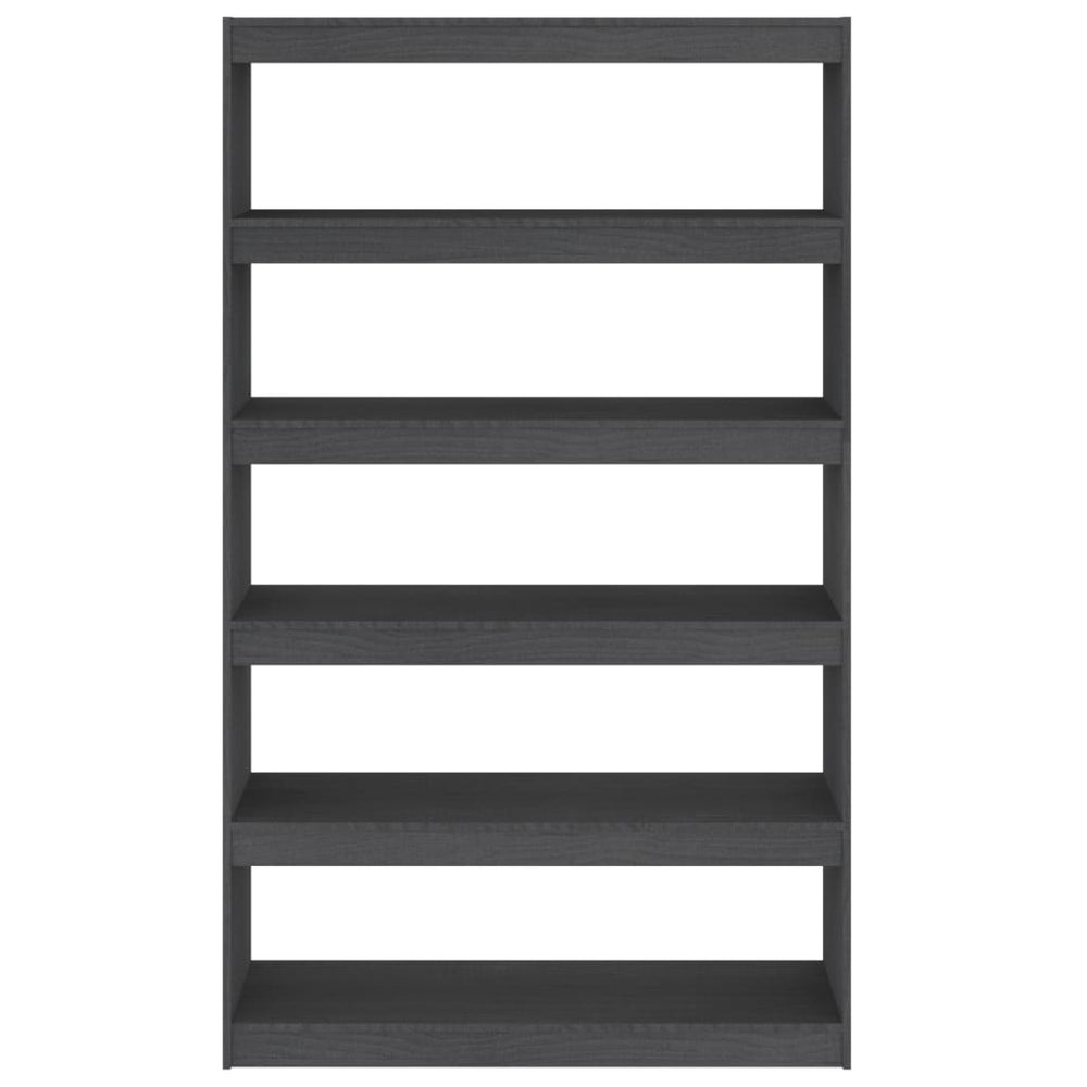 Boekenkast/kamerscherm 100x30x167,5 cm massief grenenhout grijs MeubelReus