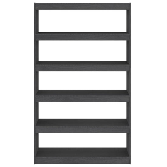 Boekenkast/kamerscherm 100x30x167,5 cm massief grenenhout grijs MeubelReus