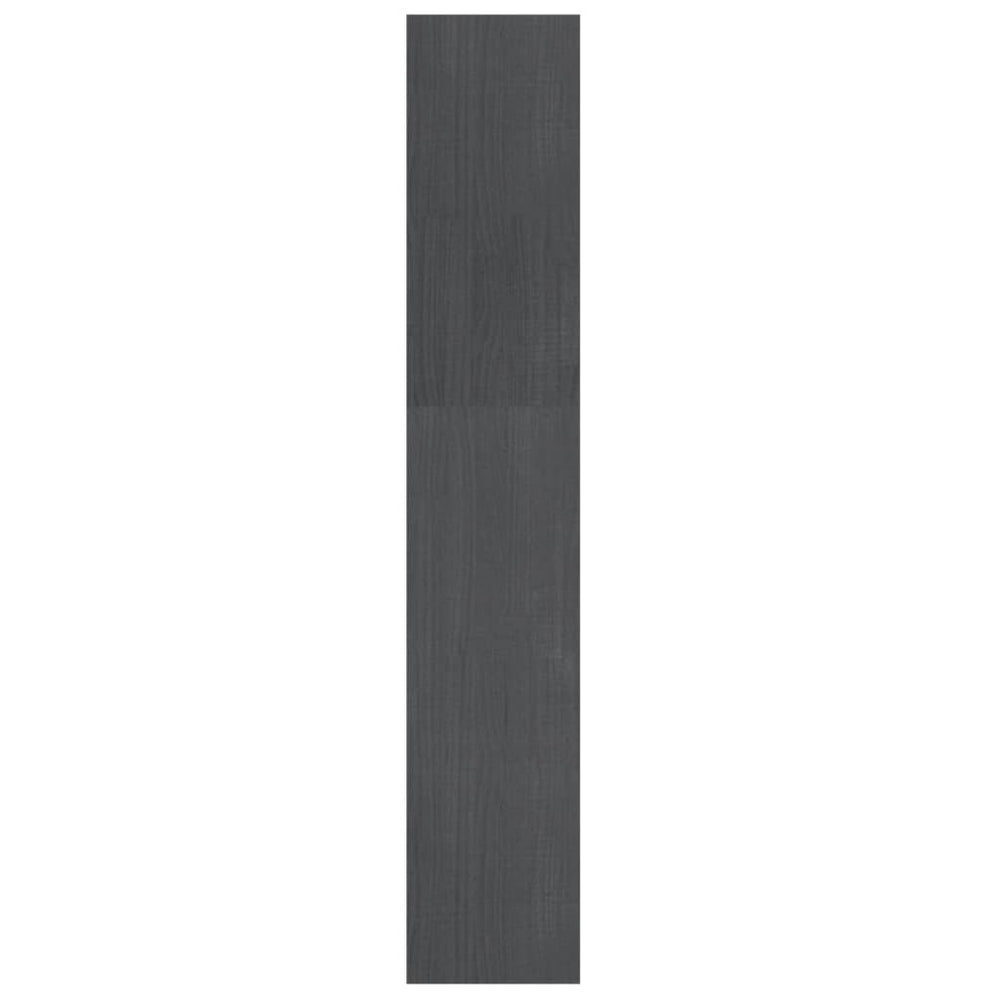 Boekenkast/kamerscherm 100x30x167,5 cm massief grenenhout grijs MeubelReus