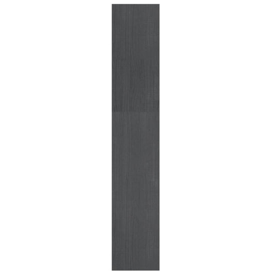Boekenkast/kamerscherm 100x30x167,5 cm massief grenenhout grijs MeubelReus