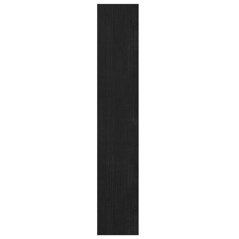 Boekenkast/kamerscherm 100x30x167,5 cm massief grenenhout zwart MeubelReus