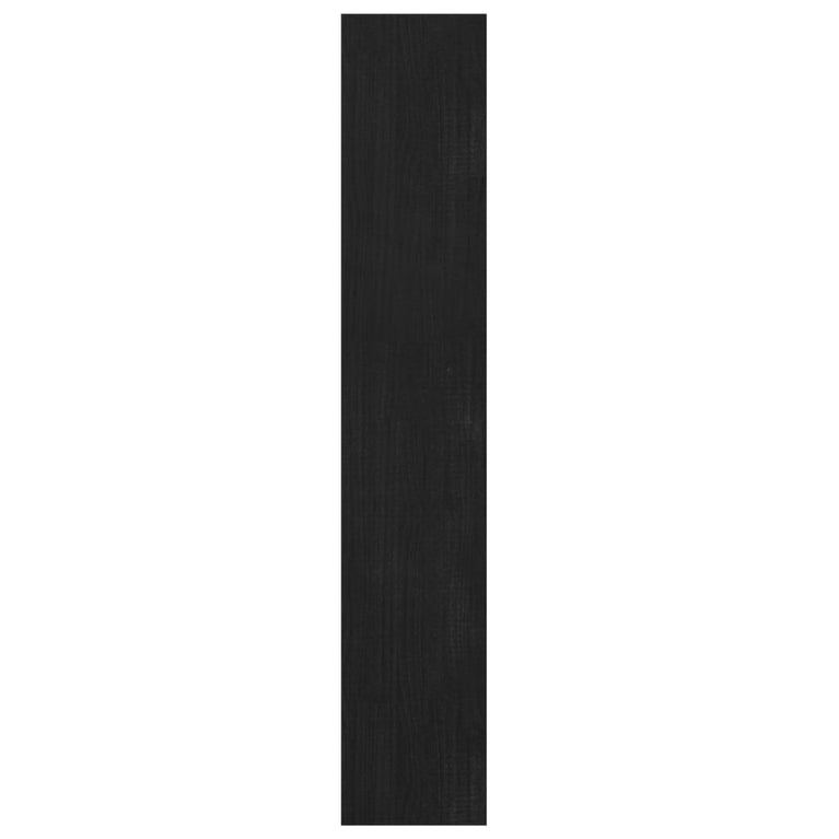 Boekenkast/kamerscherm 100x30x167,5 cm massief grenenhout zwart MeubelReus