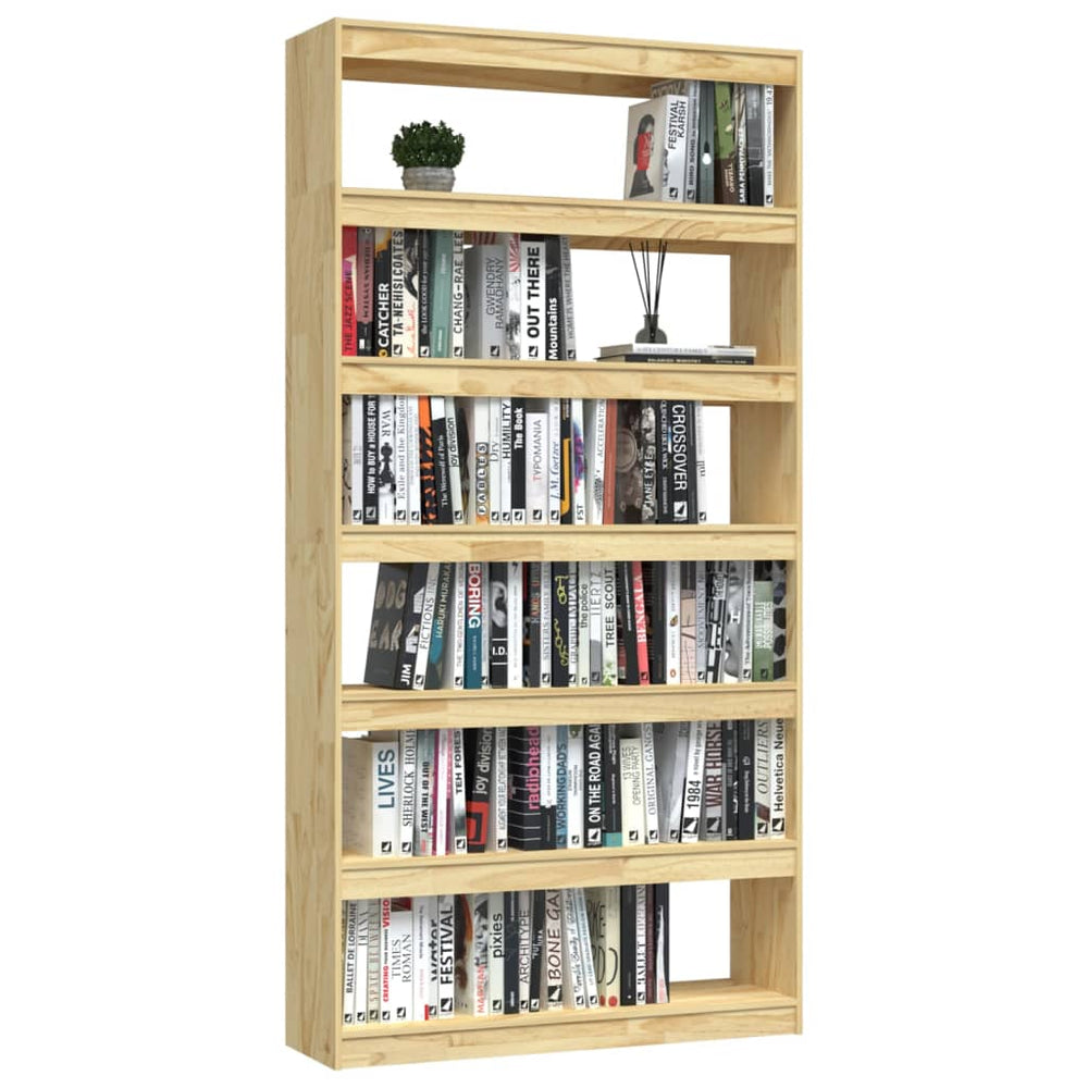 Boekenkast / kamerscherm 100x30x200 cm massief grenenhout MeubelReus