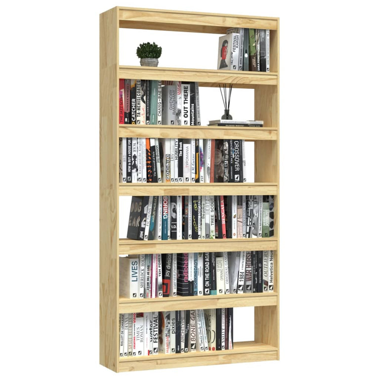 Boekenkast / kamerscherm 100x30x200 cm massief grenenhout MeubelReus