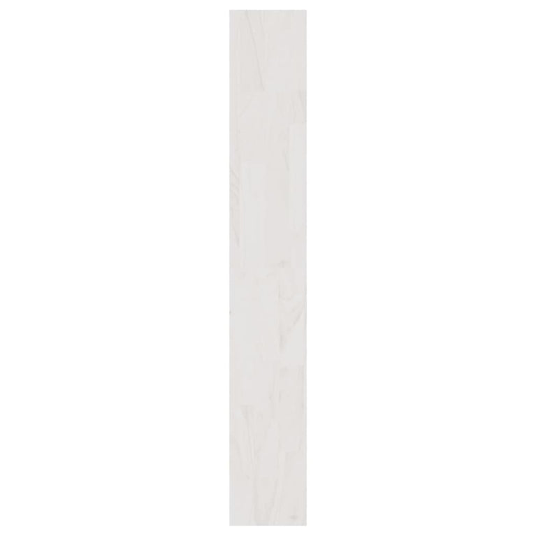 Boekenkast/kamerscherm 100x30x200 cm massief grenenhout wit