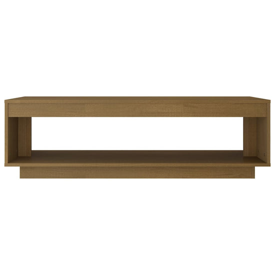 Salontafel 110x50x33,5 cm massief grenenhout honingbruin MeubelReus