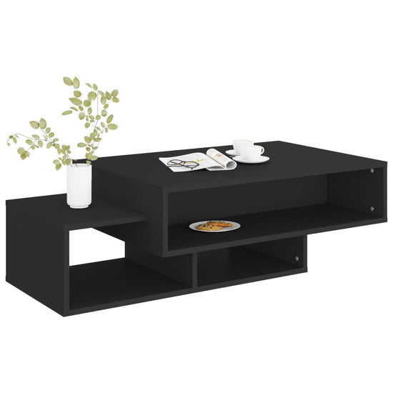 Salontafel 105x55x32 cm spaanplaat zwart MeubelReus
