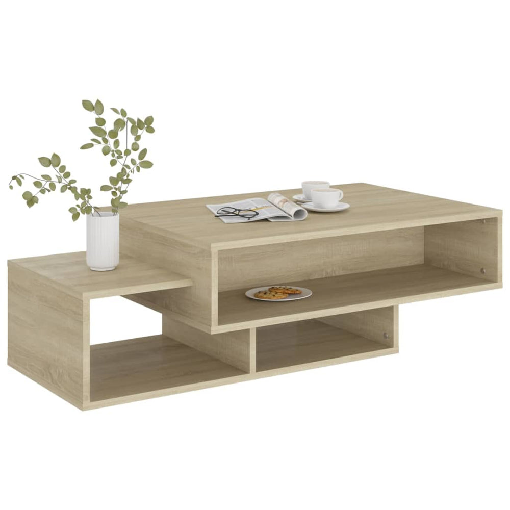 Salontafel 105x55x32 cm spaanplaat sonoma eikenkleurig MeubelReus