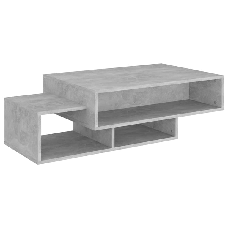 Salontafel 105x55x32 cm spaanplaat betongrijs MeubelReus