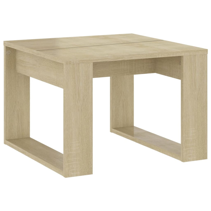 Bijzettafel 50x50x35 cm spaanplaat sonoma eikenkleurig MeubelReus