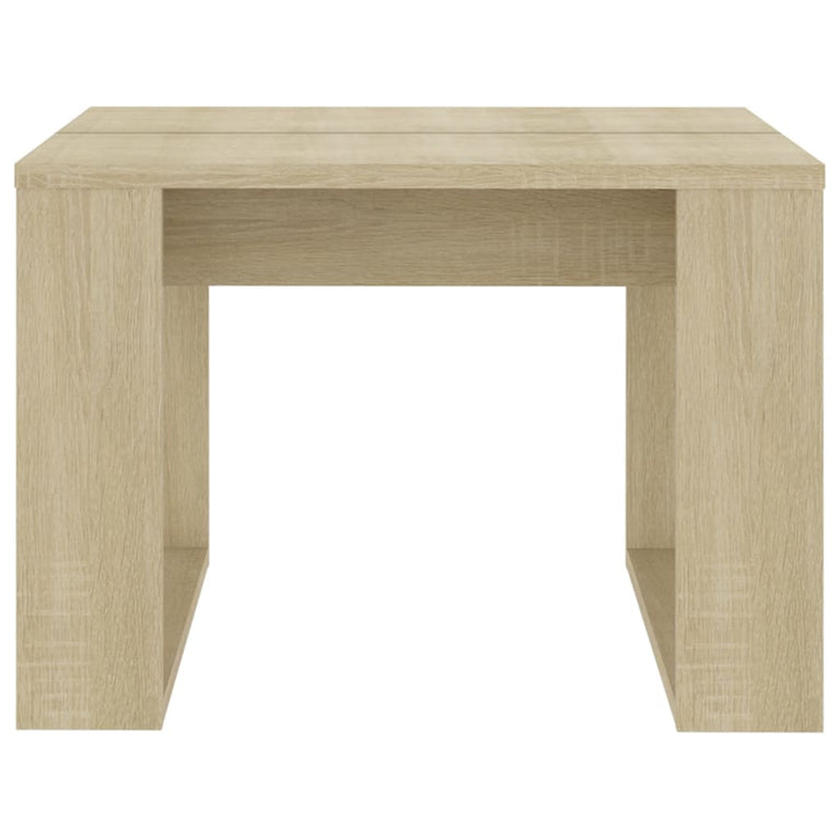 Bijzettafel 50x50x35 cm spaanplaat sonoma eikenkleurig MeubelReus