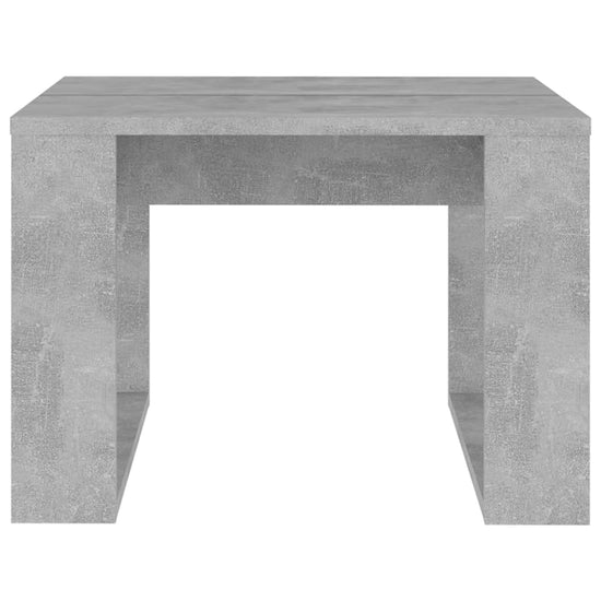 Bijzettafel 50x50x35 cm spaanplaat betongrijs MeubelReus