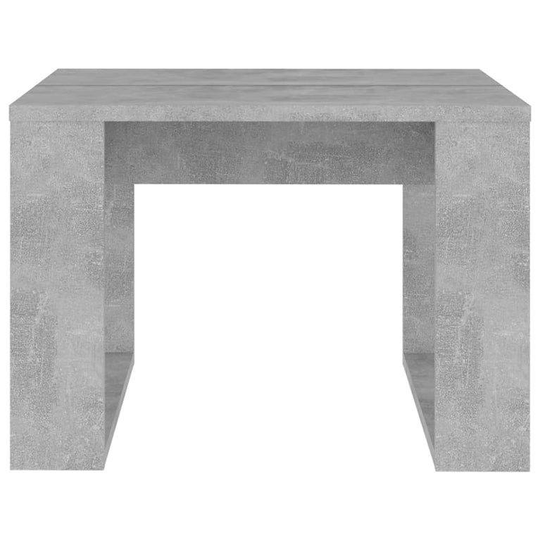 Bijzettafel 50x50x35 cm spaanplaat betongrijs MeubelReus