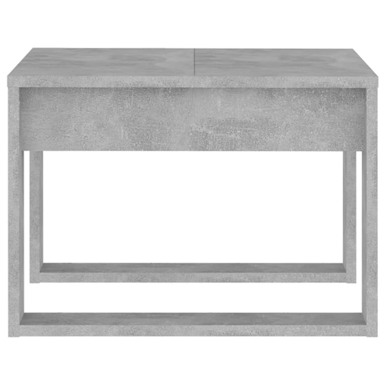 Bijzettafel 50x50x35 cm spaanplaat betongrijs MeubelReus